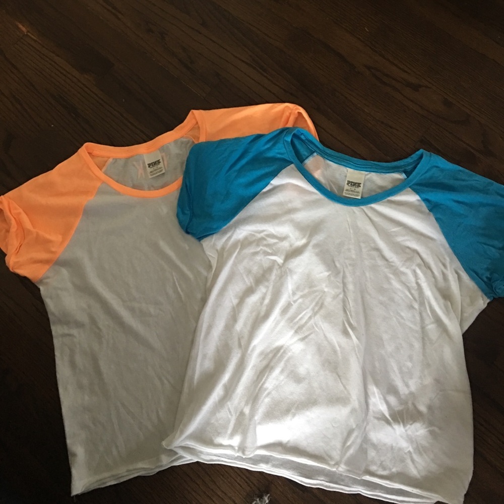 PINK short sleeve shirts size L