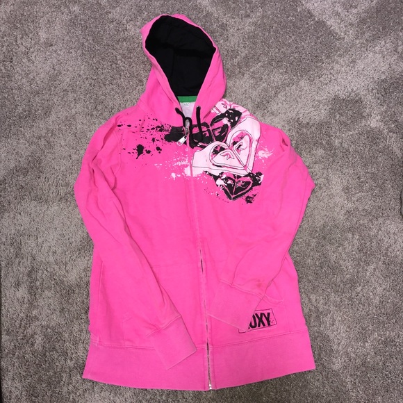 roxy pink hoodie