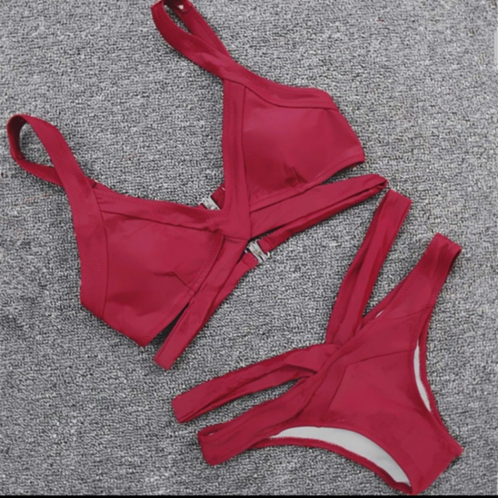 Brand new red bikini