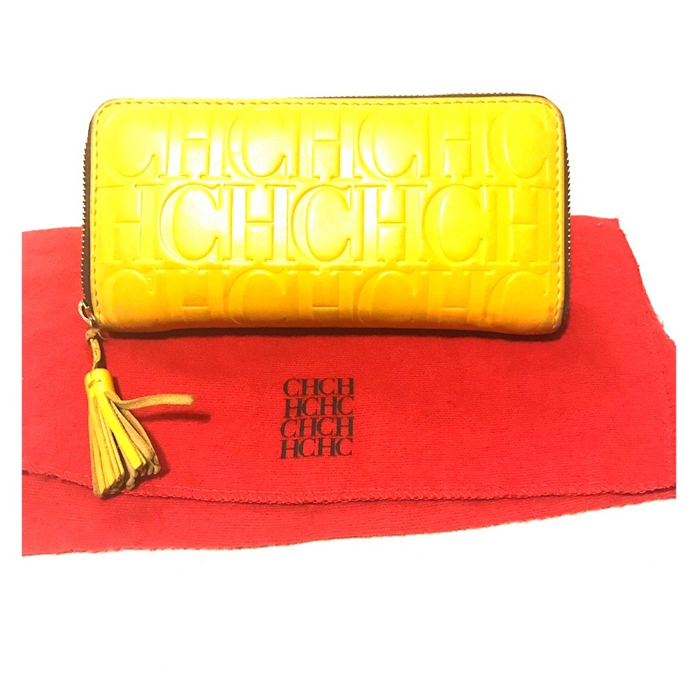 Carolina Herrera mustard wallet