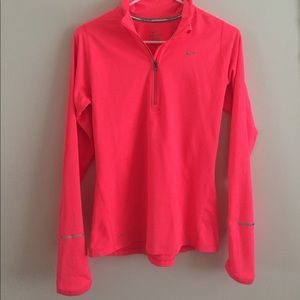 hot pink half zip
