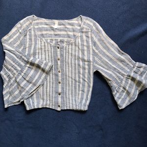 Free People Bell-Sleeved Top