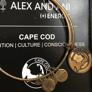Alex and Ani gold Cape Cod bracelet