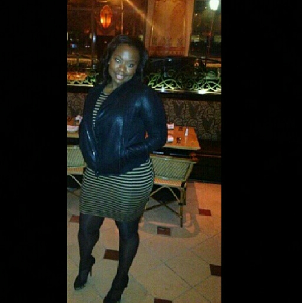 Bar III striped dress