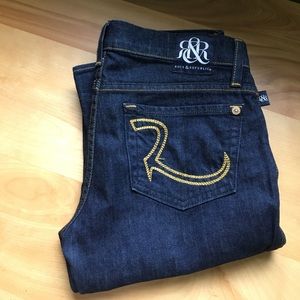 Straight leg designer denim