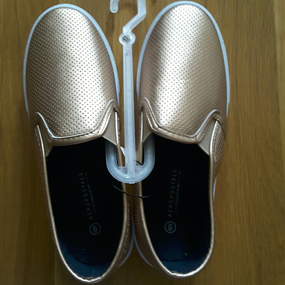 Rose gold shoes