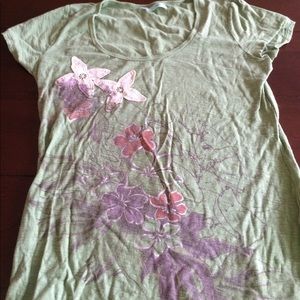 Maurice's green flower tee