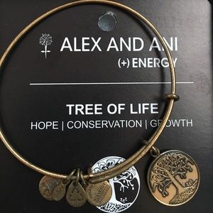 Alex and Ani gold Tree of Life bracelet