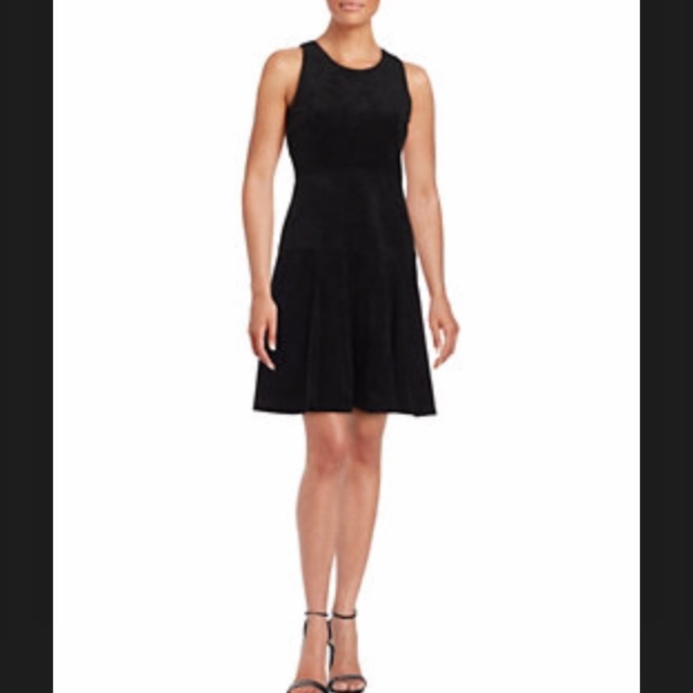 🔥Ivanka Trump Faux (Light) Suede Flare Dress 12
