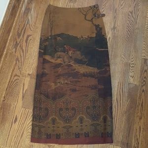 LAUREN LONG Wrap AROUND Skirt