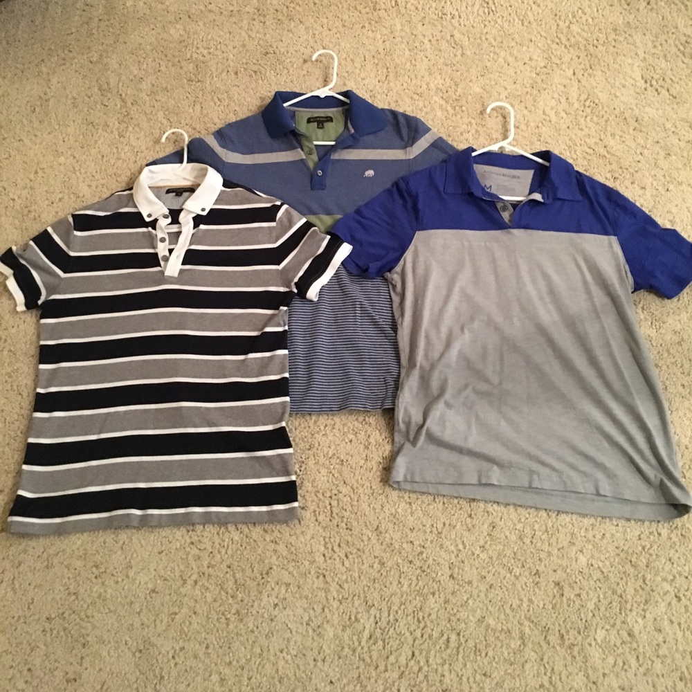 3 (!!) Banana Republic men's polos slim fit #SALE