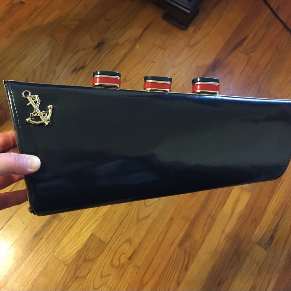 Kate Spade All Aboard Clutch Like New + Dust Cover