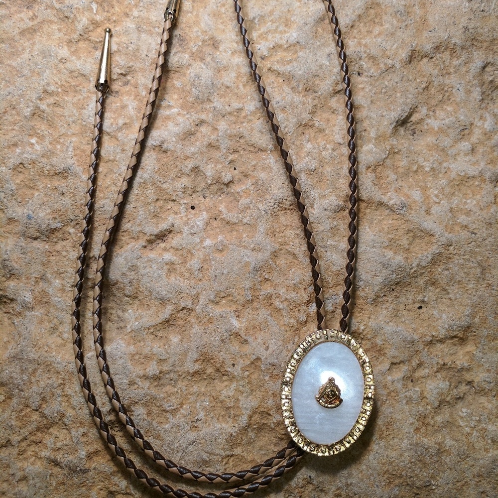 Vintage Freemason Bolo Tie