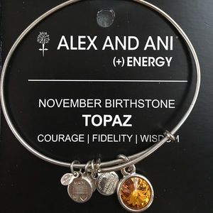 Alex and Ani Topaz (November birthstone) bracelet