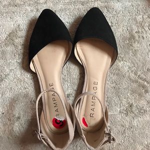 Black And Cream Rampage Flats