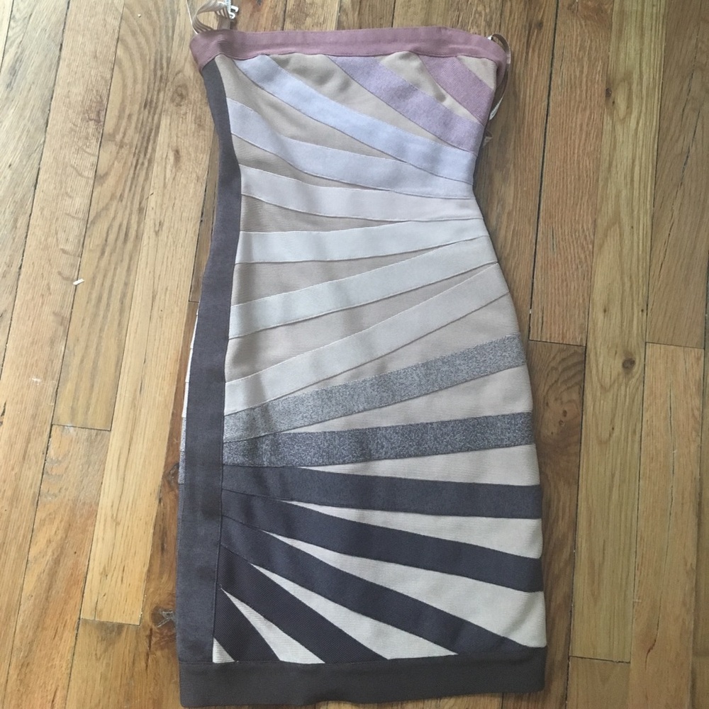 "Sunburst" Herve Leger bandage dress