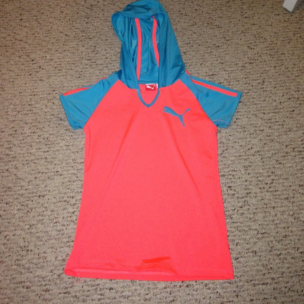 Girls Puma Hooded Top