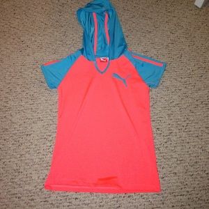 Girls Puma Hooded Top