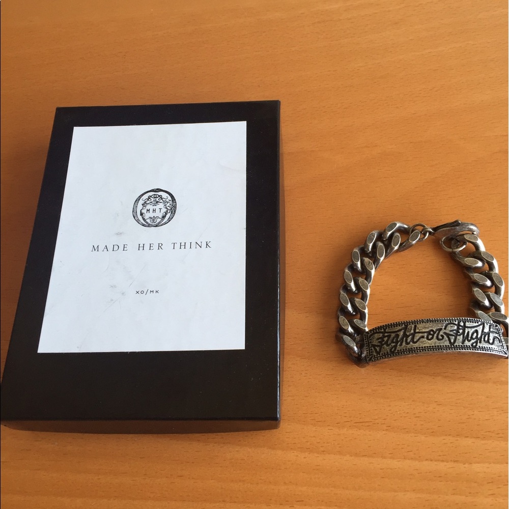 "Fight or Flight" ID bracelet