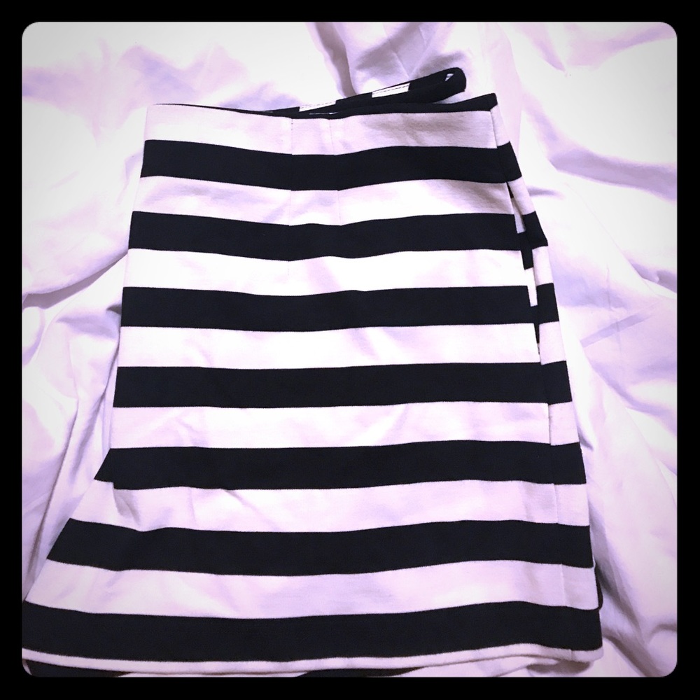 Black & White Striped Shorts