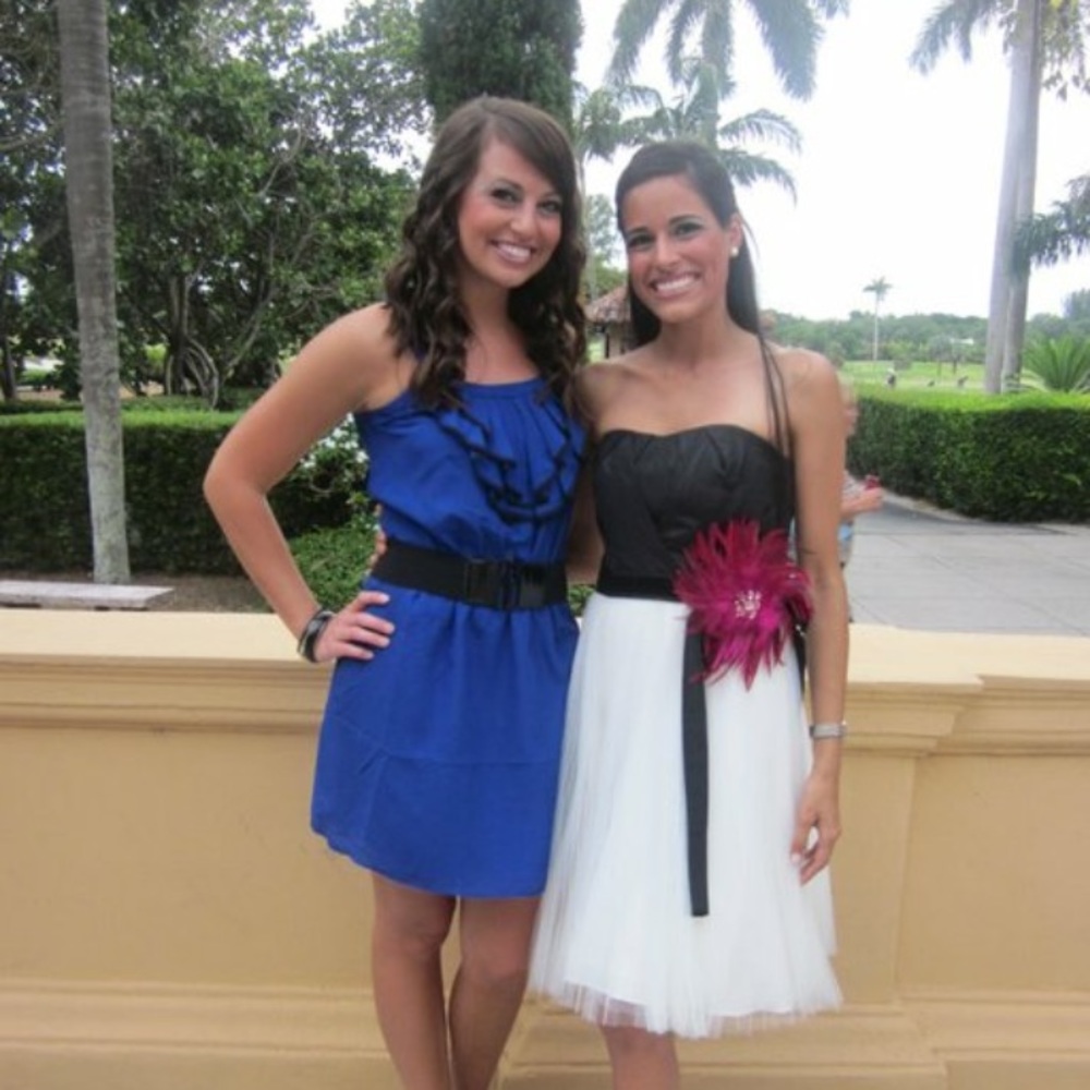 Navy blue and black Express dress!