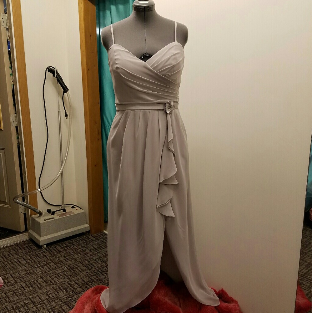 Light gray long formal dress