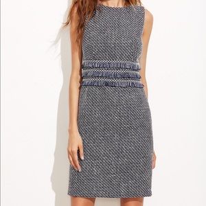 NWT Navy Tweed Sheath Dress