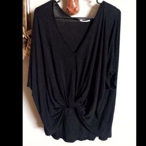 Lush Black Knot Top