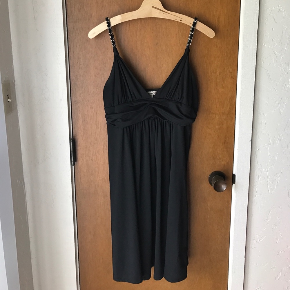 Little Black Dress with Chain Straps