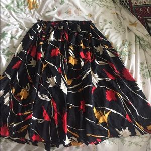 CHRISTIAN DIOR vintage silk skirt