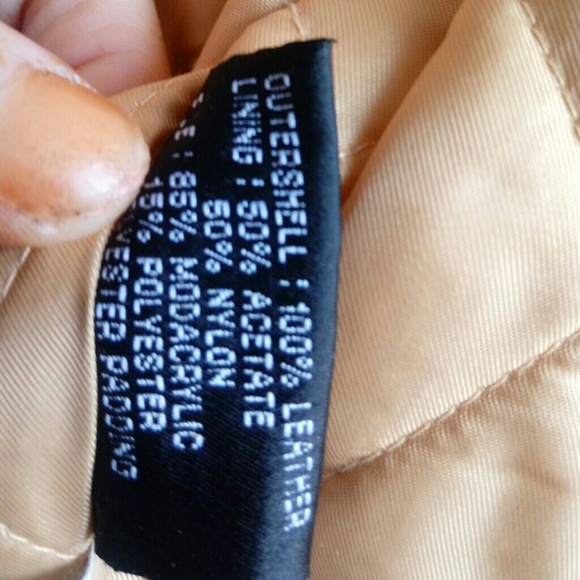 Wilson Leather camel colored  waist length  coat, - Picture 4 of 8