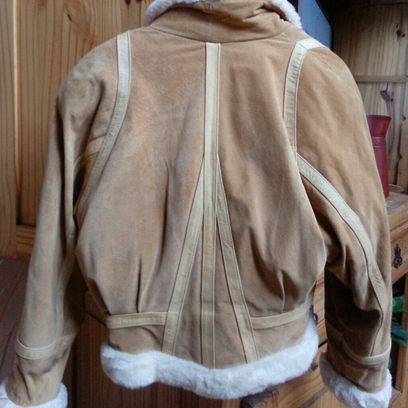 Wilson Leather camel colored  waist length  coat, - Picture 6 of 8