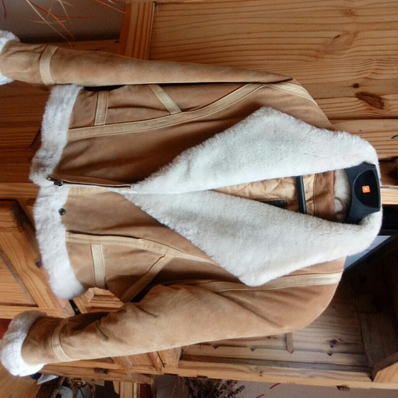 Wilson Leather camel colored  waist length  coat, - Picture 7 of 8