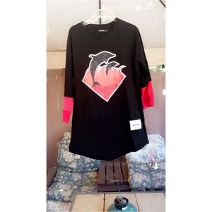 Pink Dolphin 3/4 Sleeve