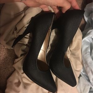 Charlotte Russe faux snake skin heels pumps size 8