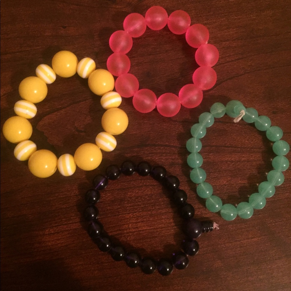 Colorful beaded bracelets