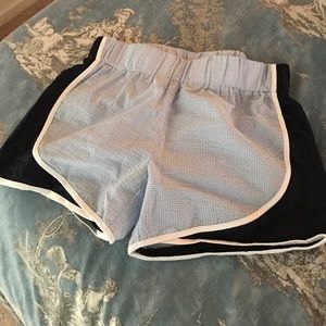 NWOT Seersucker Athletic Shorts