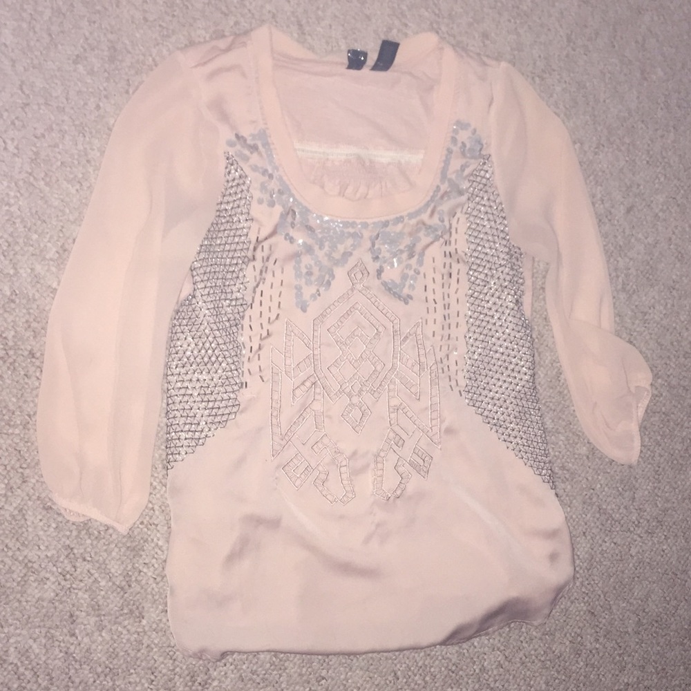 BKE Light Pink/Cream top