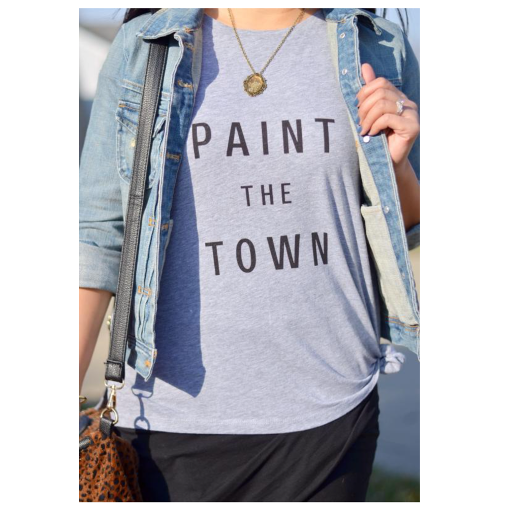 Banana republic "paint the town" tee