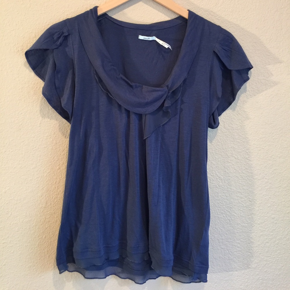 Kimchi Blue Flutter-Sleeve Shirt