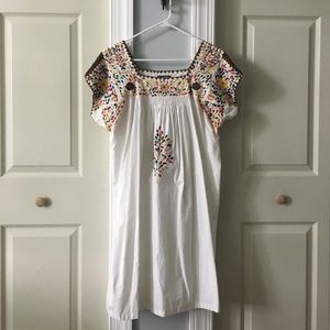 Mexican Inspired embroidered dress