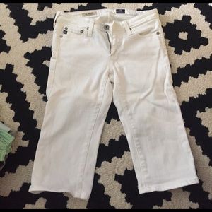 AG short capri white jeans