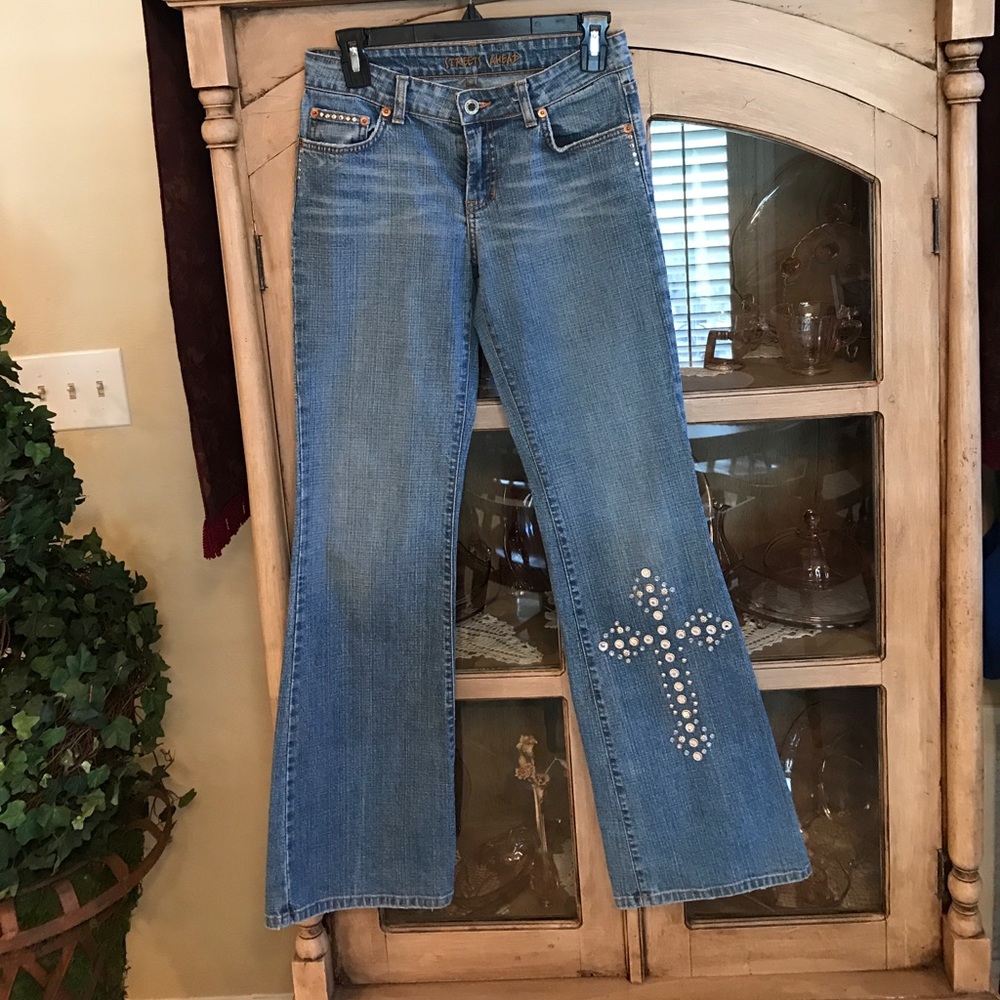 Streets Ahead Jeans W/Authentic Swarovski Crystals