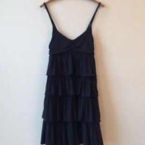 J. Crew Tiered ruffle black dress J. Crew Tiered ruffle black dress