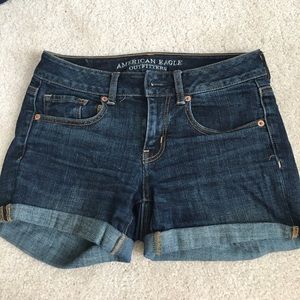 AE midi jean shorts