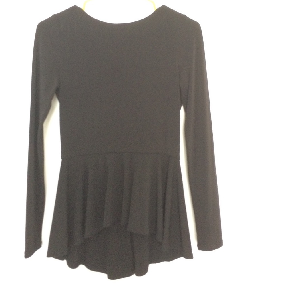 Black Peplum top