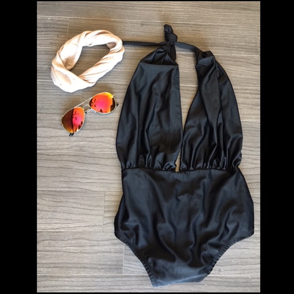 Halter One Peice Swim Suit