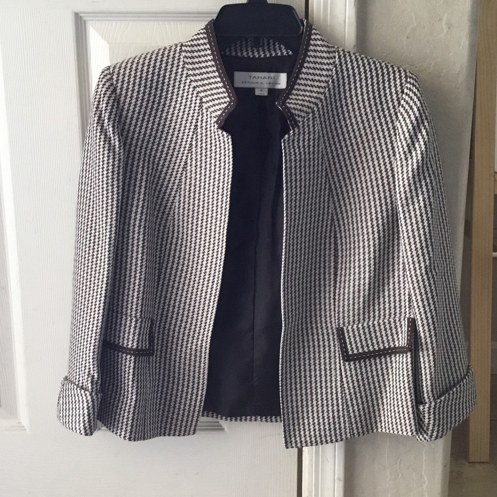 Tahari Open Front Jacket