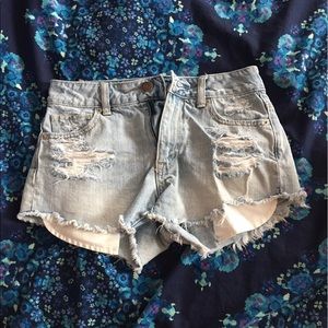 FINAL PRICE DROP AEO high waisted jean shorts