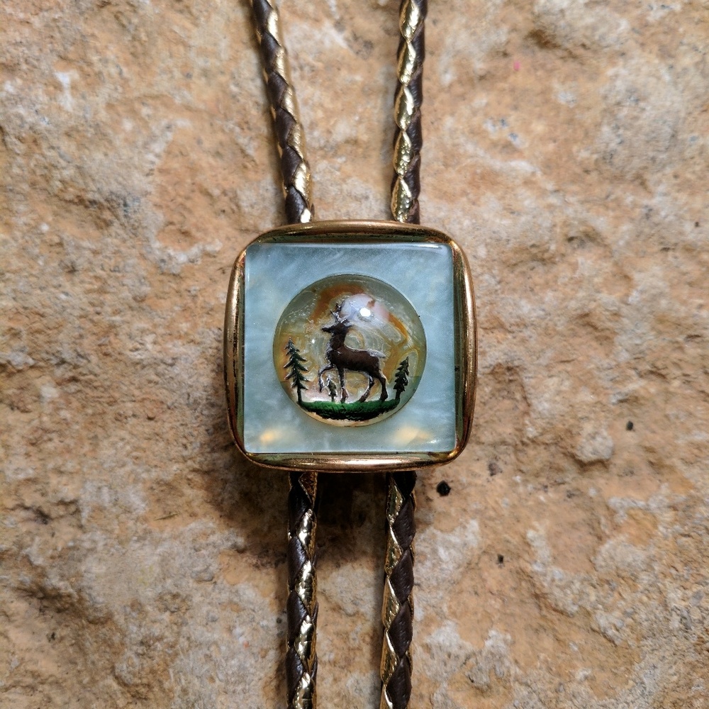 Vintage Bolo Tie - buck